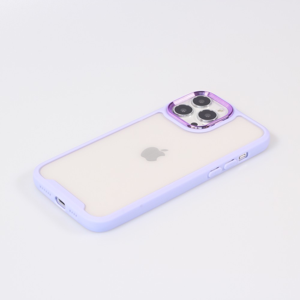Coque iPhone 13 Pro Max - Fashion Case Pro Camera 360° protection silicone - Violet