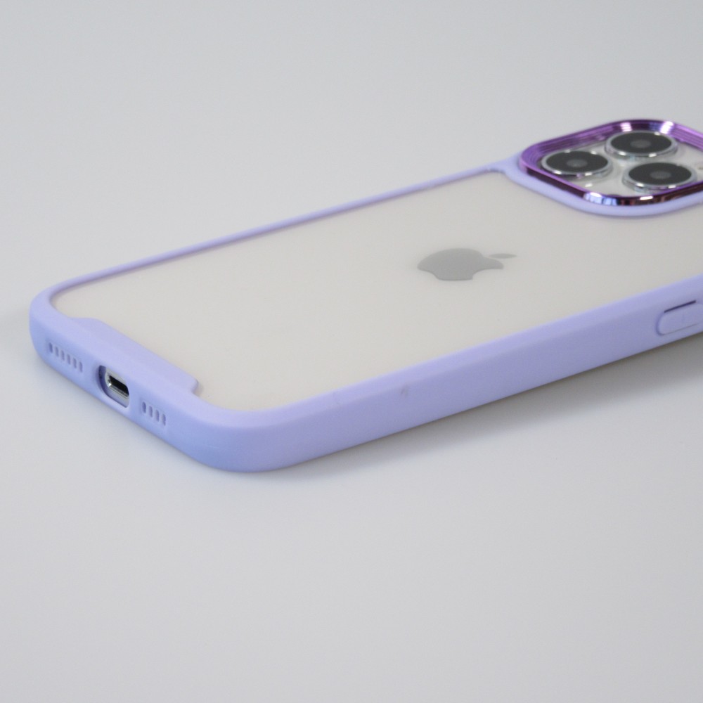 Coque iPhone 13 Pro Max - Fashion Case Pro Camera 360° protection silicone - Violet