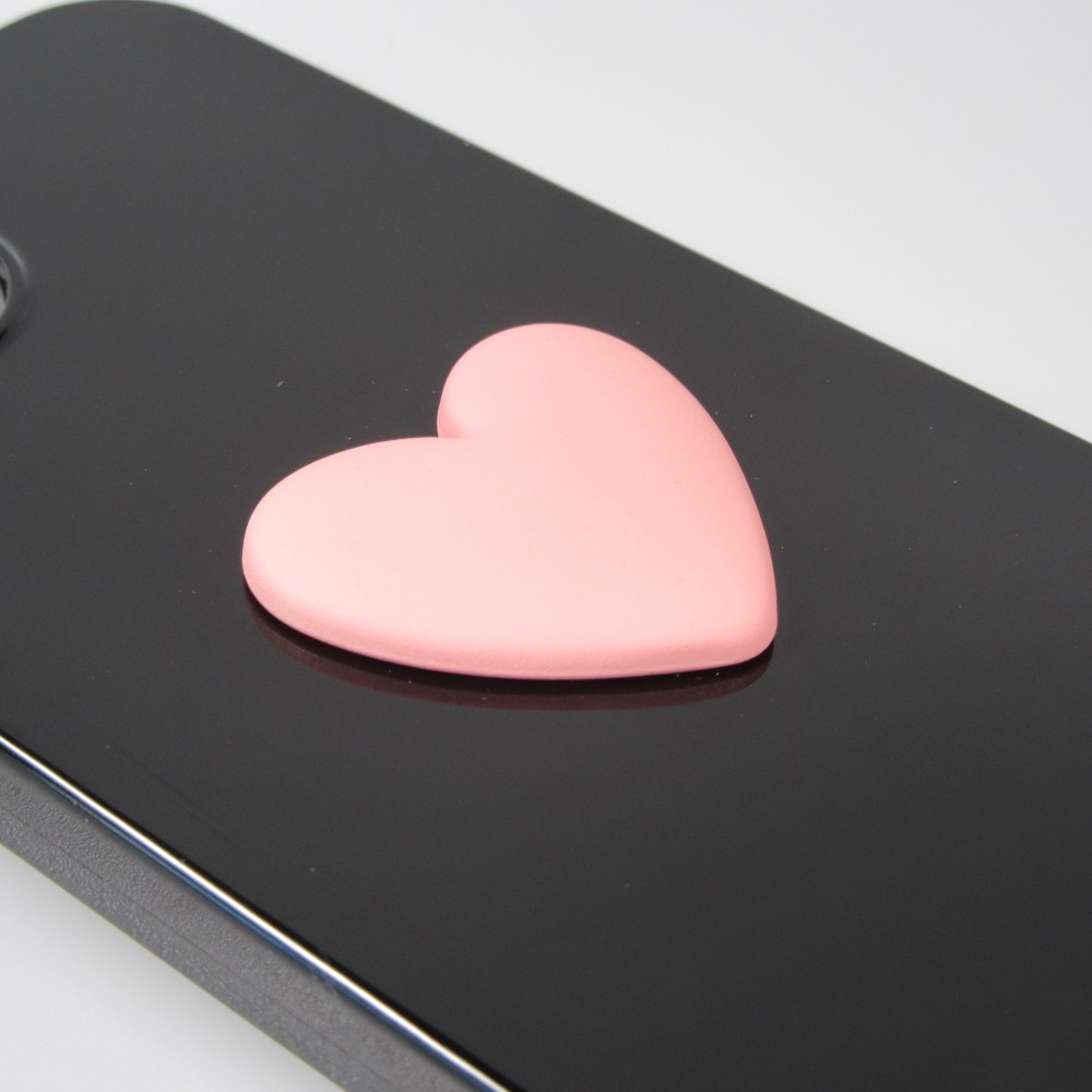 Coque iPhone 13 Pro Max - Gel Coeur 3D relief - Noir