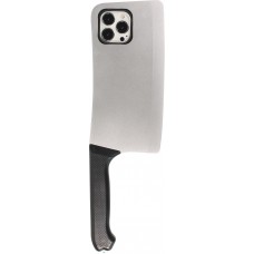 Coque iPhone 13 Pro Max - Grand couteau de cuisine avec poignée - Argent