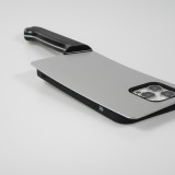 iPhone 13 Pro Max Case Hülle - Grosses Küchenmesser mit Griff - Silber