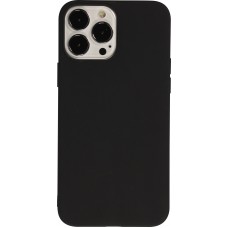 Coque iPhone 13 Pro Max - SIlicone Mat - Noir