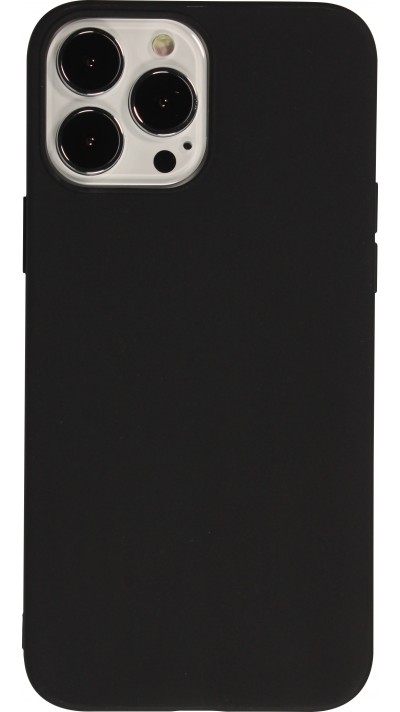 iPhone 13 Pro Max Case Hülle - Silikon Mat - Schwarz