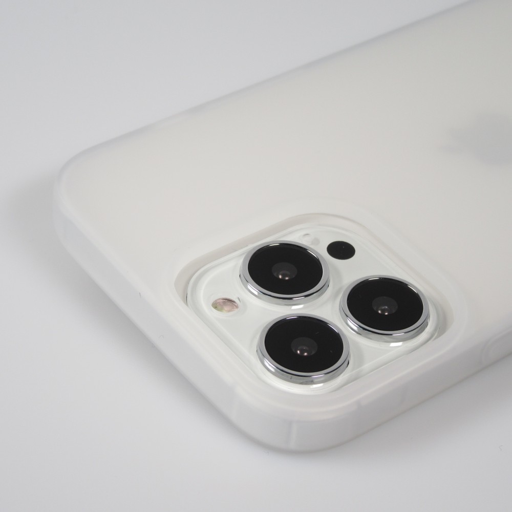 Coque iPhone 13 Pro Max - SIlicone Mat - Transparent opaque