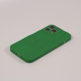 iPhone 13 Pro Max Case Hülle - Silikon 3D Textur zerknittertes Papier - Grün
