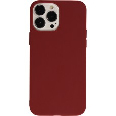 iPhone 13 Pro Max Case Hülle - Silikon Mat - Bordeau
