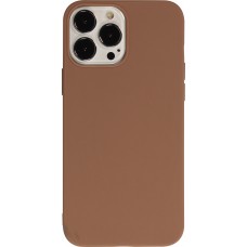 iPhone 13 Pro Max Case Hülle - Silikon Mat - Braun