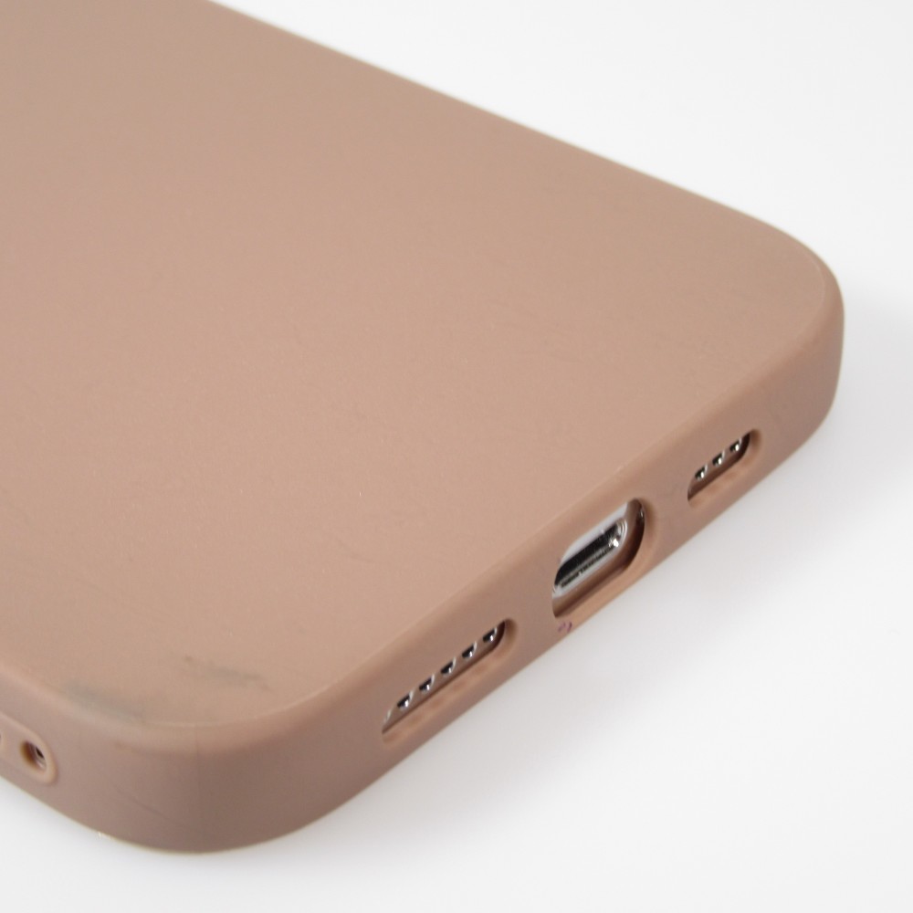 iPhone 13 Pro Max Case Hülle - Silikon Mat - Braun