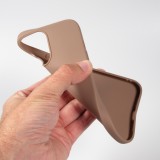 iPhone 13 Pro Max Case Hülle - Silikon Mat - Braun