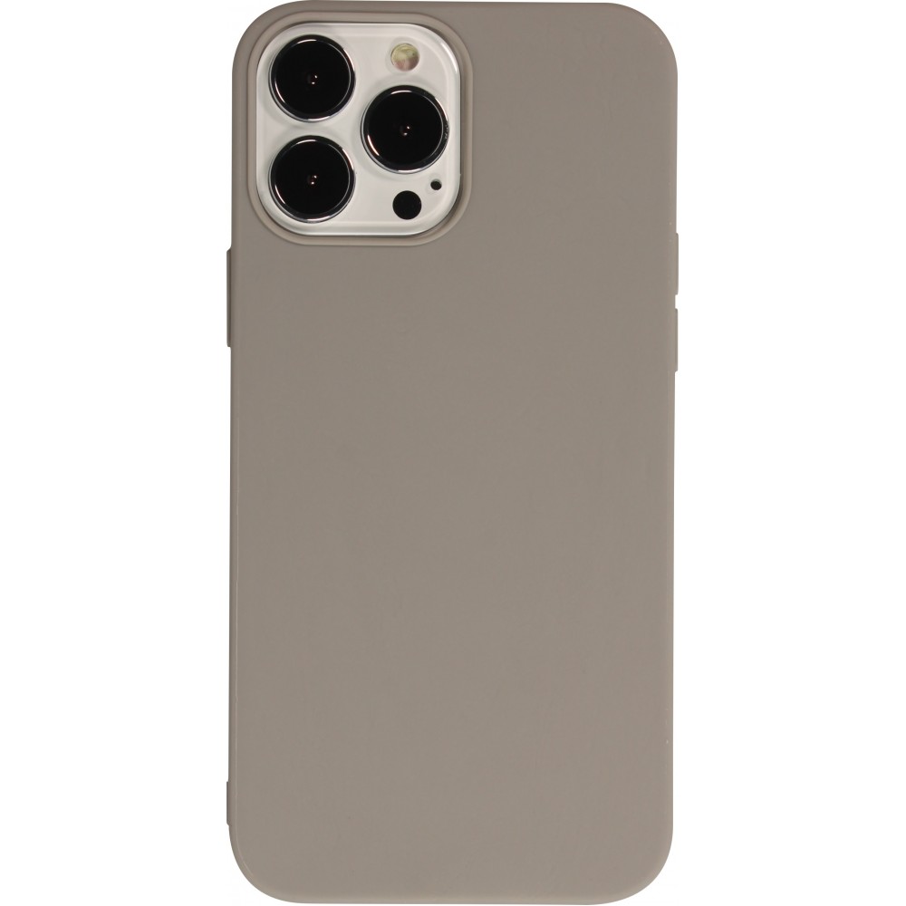 iPhone 13 Pro Max Case Hülle - Silikon Mat - Grau