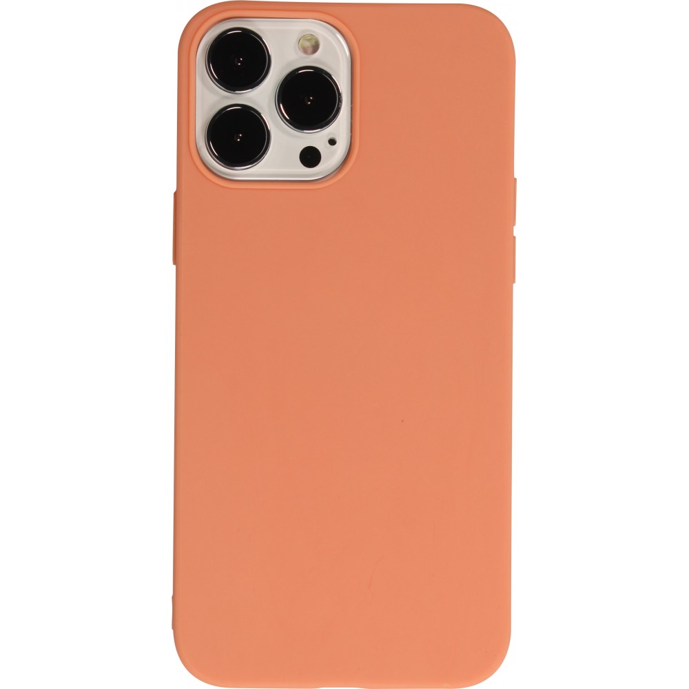 Coque iPhone 13 Pro Max - Silicone Mat - Orange