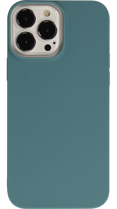 Coque iPhone 13 Pro Max - Silicone Mat - Bleu