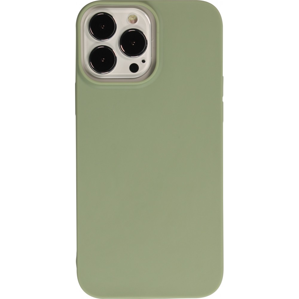 Coque iPhone 13 Pro Max - Silicone Mat - Vert clair