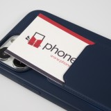 Coque iPhone 13 Pro Max - Soft Touch Porte-carte - Bleu foncé