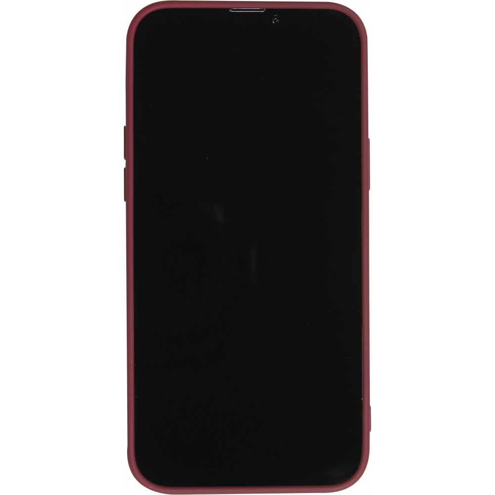 iPhone 13 Pro Max Case Hülle - Soft Touch Kartenhalter - Bordeau