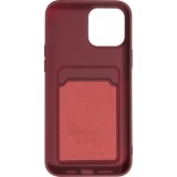 Coque iPhone 13 Pro Max - Soft Touch Porte-carte - Bordeau