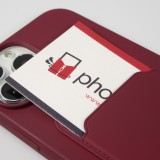 Coque iPhone 13 Pro Max - Soft Touch Porte-carte - Bordeau
