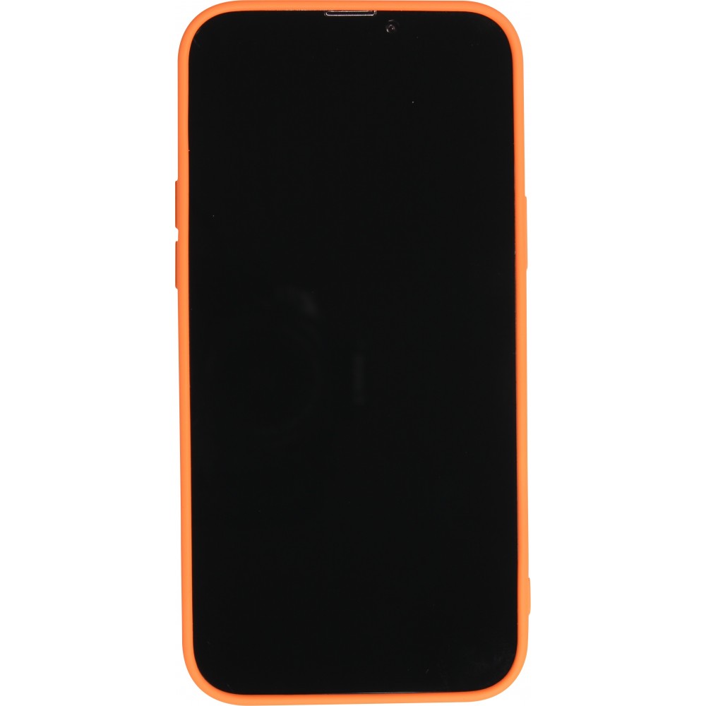 Coque iPhone 13 Pro Max - Soft Touch Porte-carte - Orange