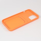 Coque iPhone 13 Pro Max - Soft Touch Porte-carte - Orange