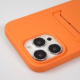 Coque iPhone 13 Pro Max - Soft Touch Porte-carte - Orange