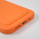 Coque iPhone 13 Pro Max - Soft Touch Porte-carte - Orange