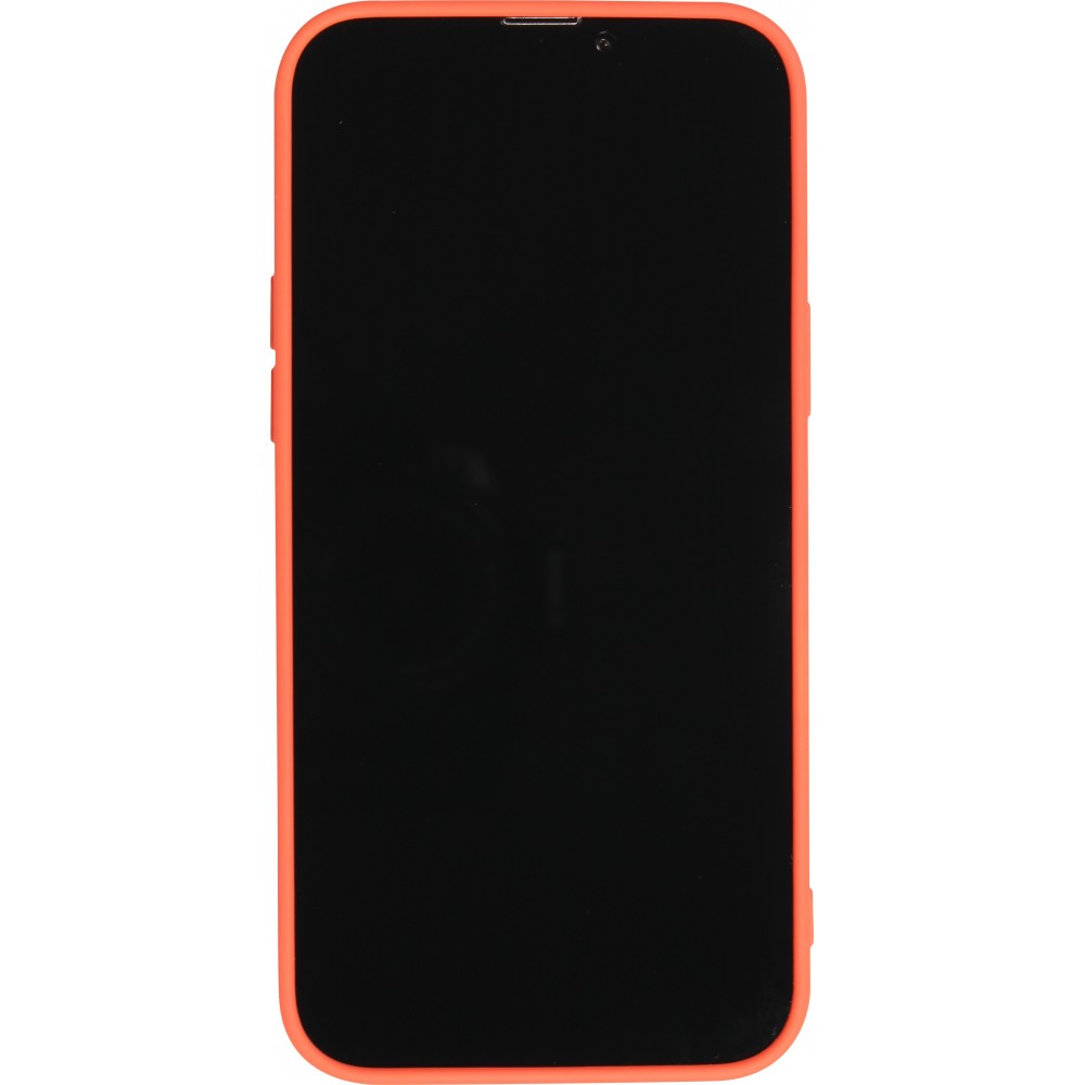 iPhone 13 Pro Max Case Hülle - Soft Touch Kartenhalter - - Lachs- Rosa