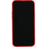 iPhone 13 Pro Max Case Hülle - Soft Touch Kartenhalter - Rot