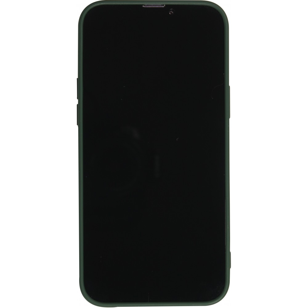 iPhone 13 Pro Max Case Hülle - Soft Touch Kartenhalter - Dunkelgrün