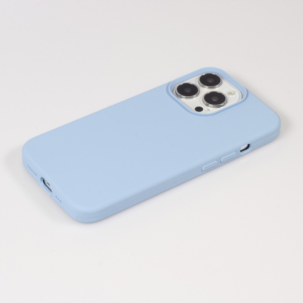 Coque iPhone 13 Pro Max - Soft Touch - Bleu clair