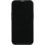 Coque iPhone 13 Pro - NOPAAL cuir de cactus vegan bords silicone TPU - Noir