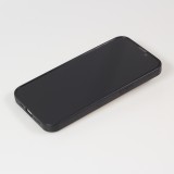 Coque iPhone 13 Pro Max - Nacre papillon strass avec support vidéo - Blanc