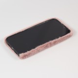 iPhone 13 Pro Max Case Hülle - Plüsch Smile - Dunkel- Braun