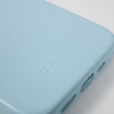 iPhone 13 Pro Max Case Hülle - Qialino Echtleder (MagSafe kompatibel) - Hellblau