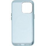 Coque iPhone 13 Pro Max - Qialino cuir véritable (compatible MagSafe) - Bleu clair