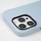 Coque iPhone 13 Pro Max - Qialino cuir véritable (compatible MagSafe) - Bleu clair