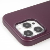 Coque iPhone 13 Pro - Qialino cuir véritable (compatible MagSafe) - Violet