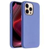 Coque iPhone 13 Pro - Qialino cuir véritable (compatible MagSafe) - Bleu