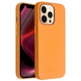 Coque iPhone 13 Pro - Qialino cuir véritable (compatible MagSafe) - Orange