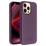 iPhone 13 Pro Max Case Hülle - Qialino Echtleder (MagSafe kompatibel) - Violett