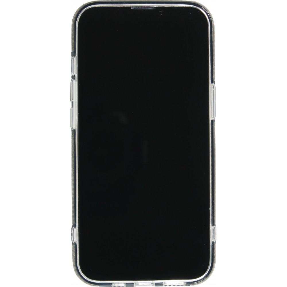 Coque iPhone 13 Pro Max - Shiny Lines  - Noir