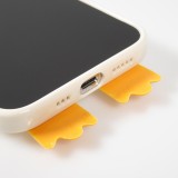 Coque iPhone 13 Pro Max - Silicone 3D canard - Beige
