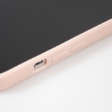 iPhone 13 Pro Case Hülle - Silikon Mat Herz gold - Rosa