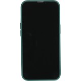 Coque iPhone 13 Pro Max - Silicone Mat Coeur doré - Vert foncé