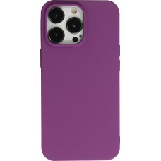 Hülle iPhone 13 Pro Max - Silikon Mat Rau - Violett