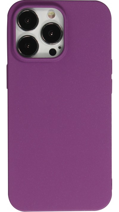 Hülle iPhone 13 Pro Max - Silikon Mat Rau - Violett