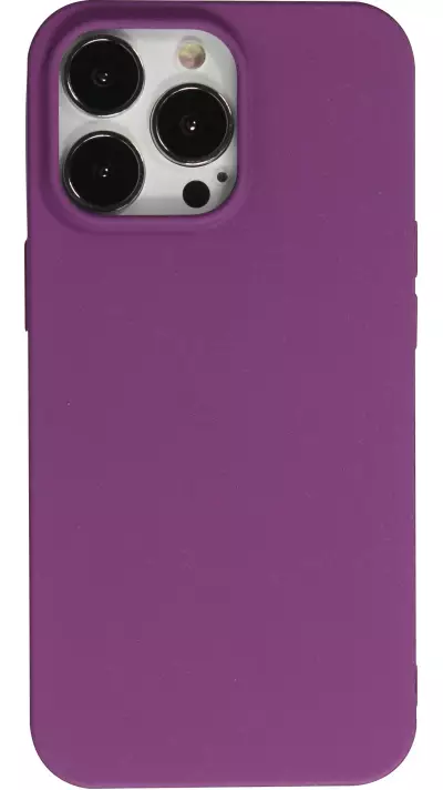 Coque iPhone 13 Pro - Silicone Mat Rude - Violet