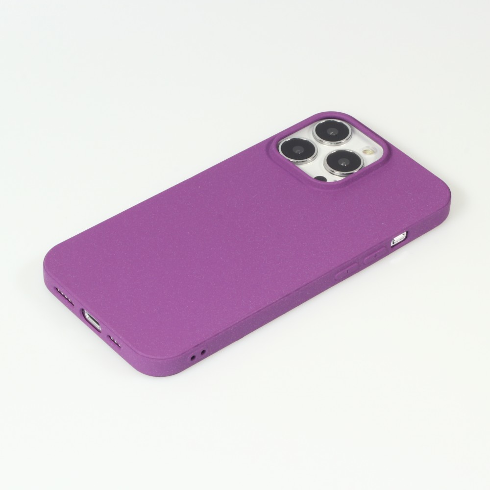 Hülle iPhone 13 Pro Max - Silikon Mat Rau - Violett