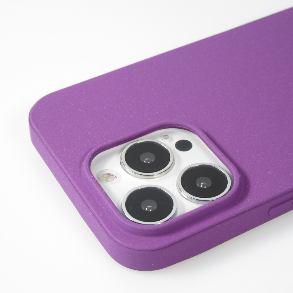 Hülle iPhone 13 Pro Max - Silikon Mat Rau - Violett