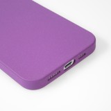 Hülle iPhone 13 Pro Max - Silikon Mat Rau - Violett
