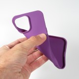 Hülle iPhone 13 Pro Max - Silikon Mat Rau - Violett